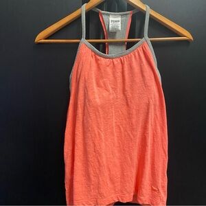 PINK Victoria's Secret Coral Camisole with Gray Trim